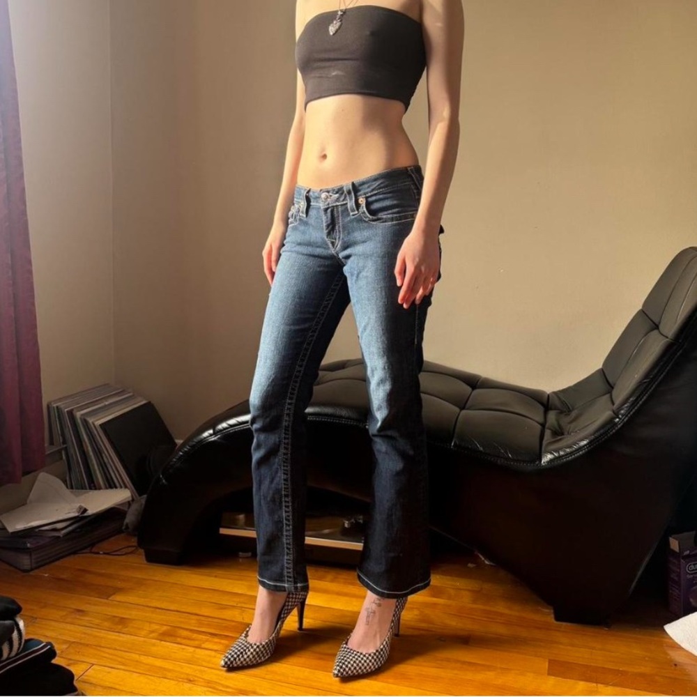 True Religion Dark Blue skinny/straight jeans